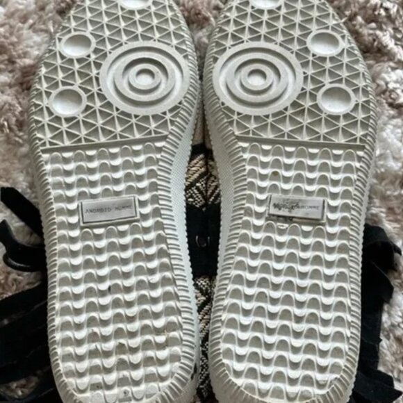 Mens Sz 10 Lace Up Fringed Black & Tan Athletic Shoes ANDROID HOMME MACH 2 - Picture 7 of 11